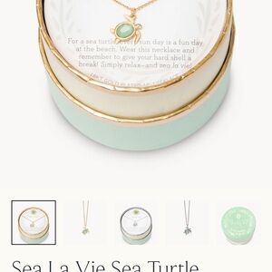 Spartina 449 Gold and Green Sea Turtle Necklace
